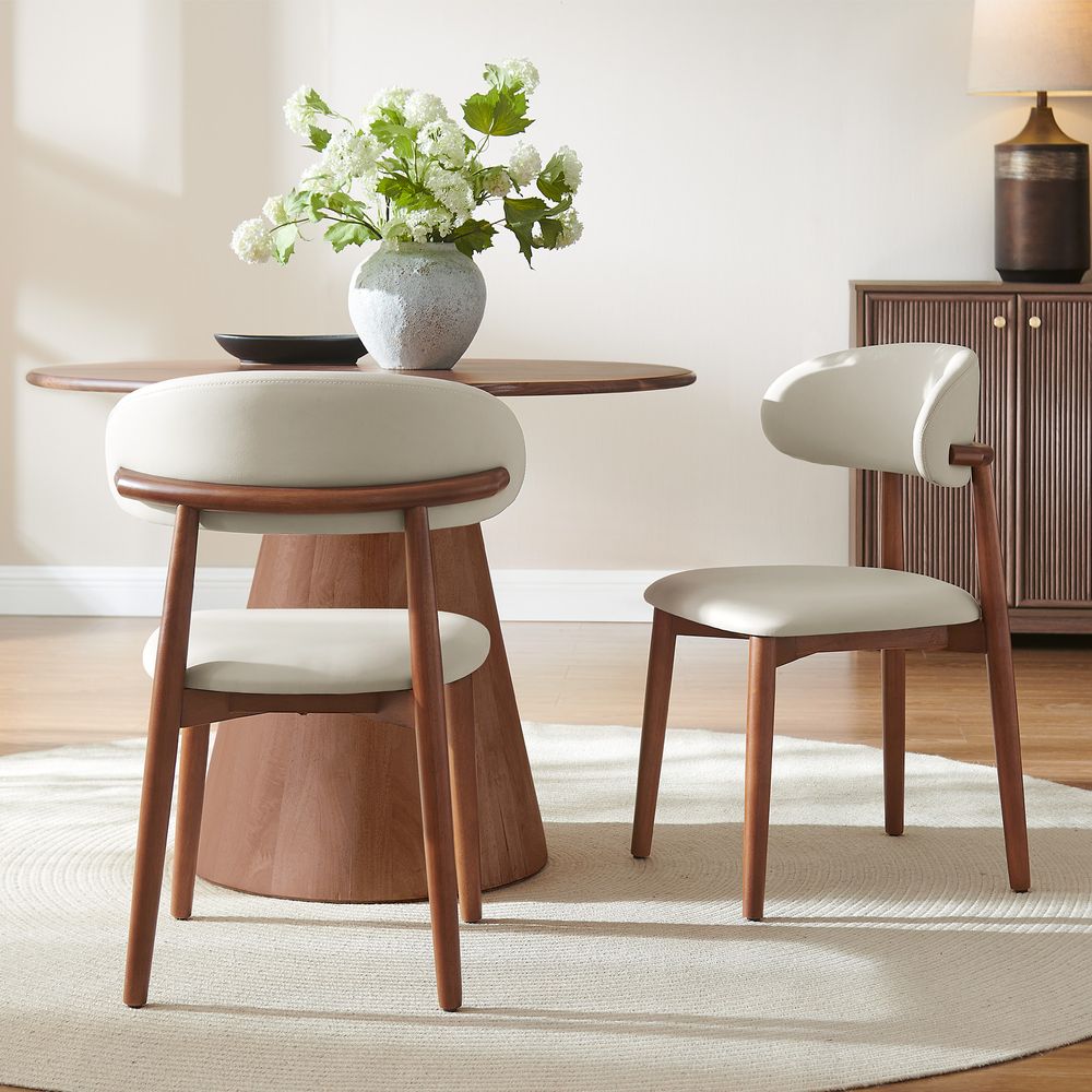 Set of 2 Solid Wood Dining Chair
