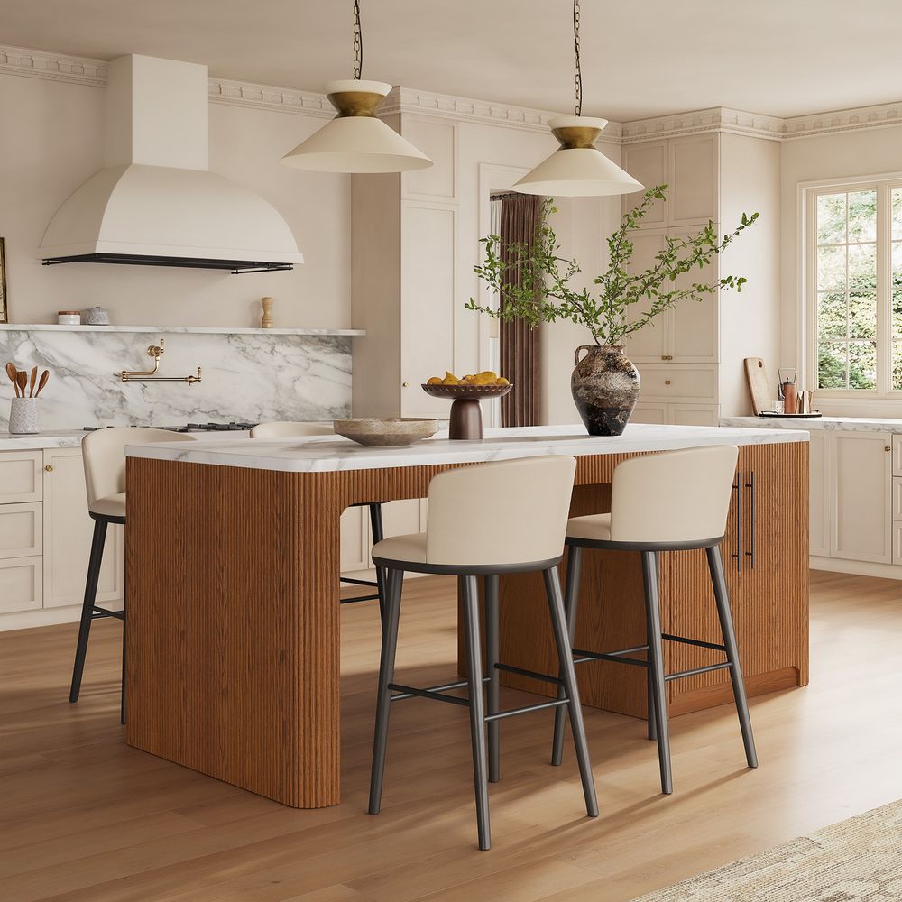 90 Inch Marble Kitchen Island with Storage for Dining Room