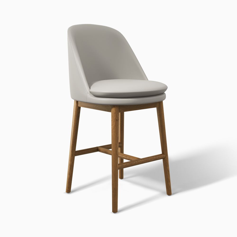 Ash Wood Counter Bar Stool