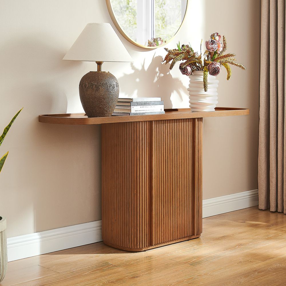 long console table for entryway