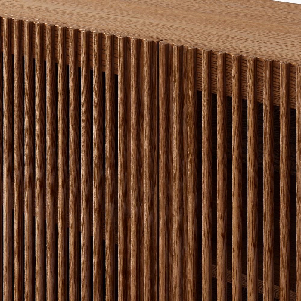 Vertical stacking sideboard storage cabinet