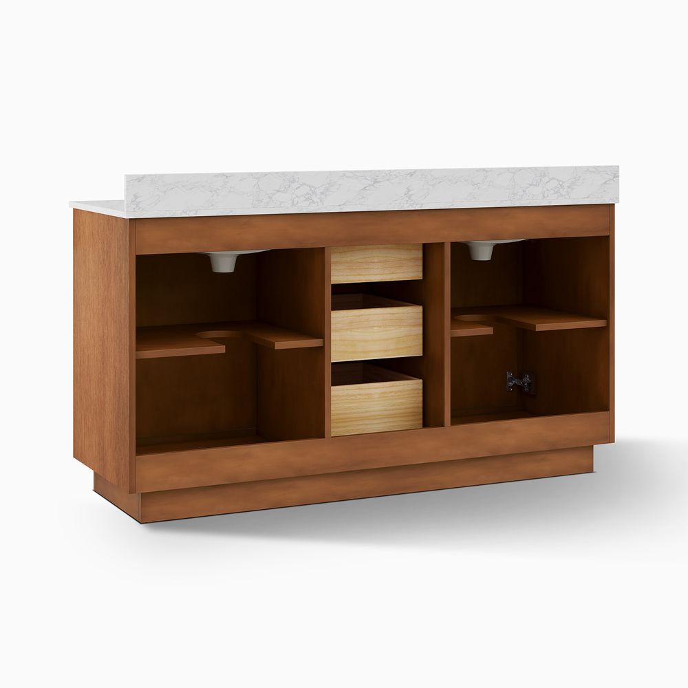 back of Double Bathroom Vanity