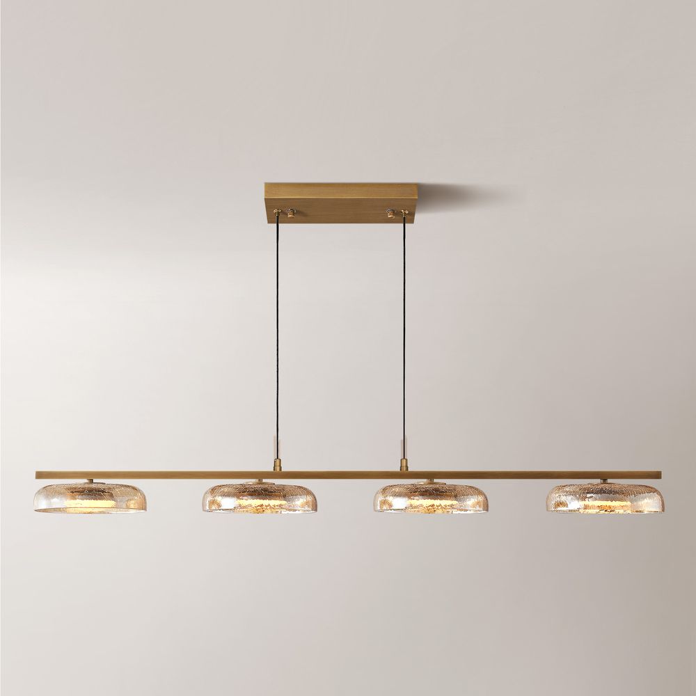 crackle glass pendant light