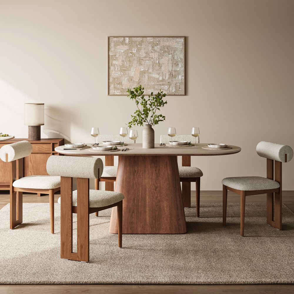 72 Inch Sintered Stone Dining Table for 46 Seats