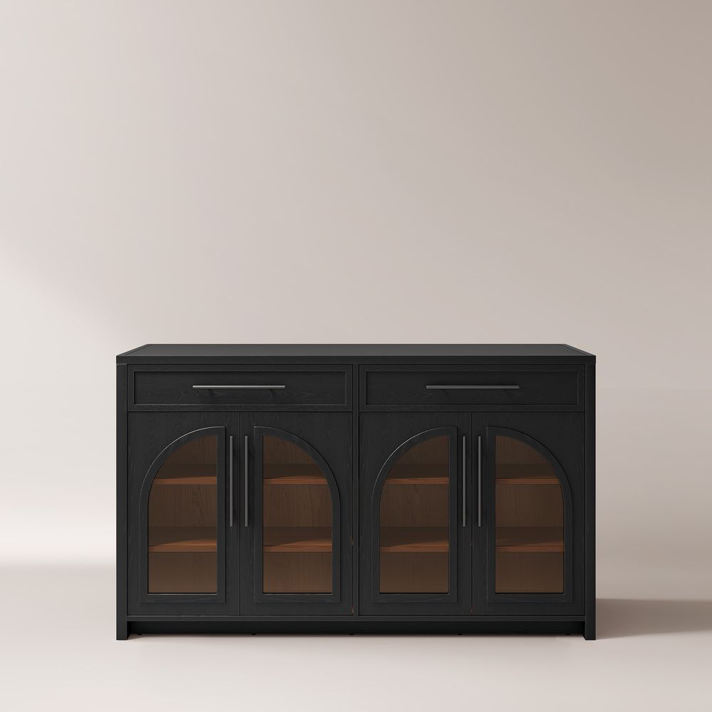Black Versatile Kitchen Island