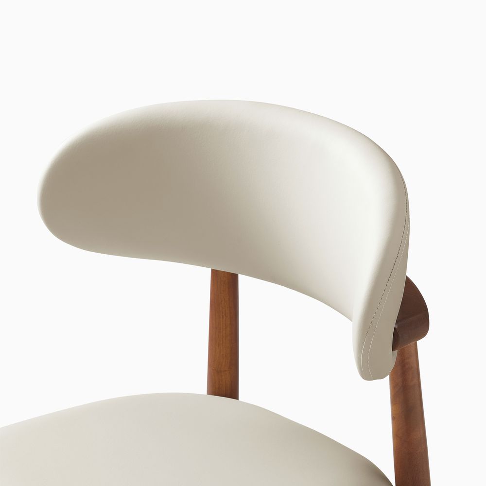 Solid Wood Dining Chair with Easy to Clean PU Leather