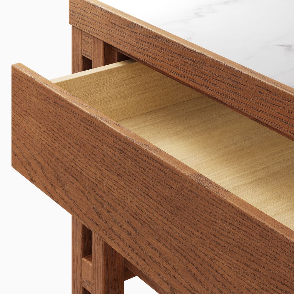 72" Sintered Stone Kitchen Island with Drawers