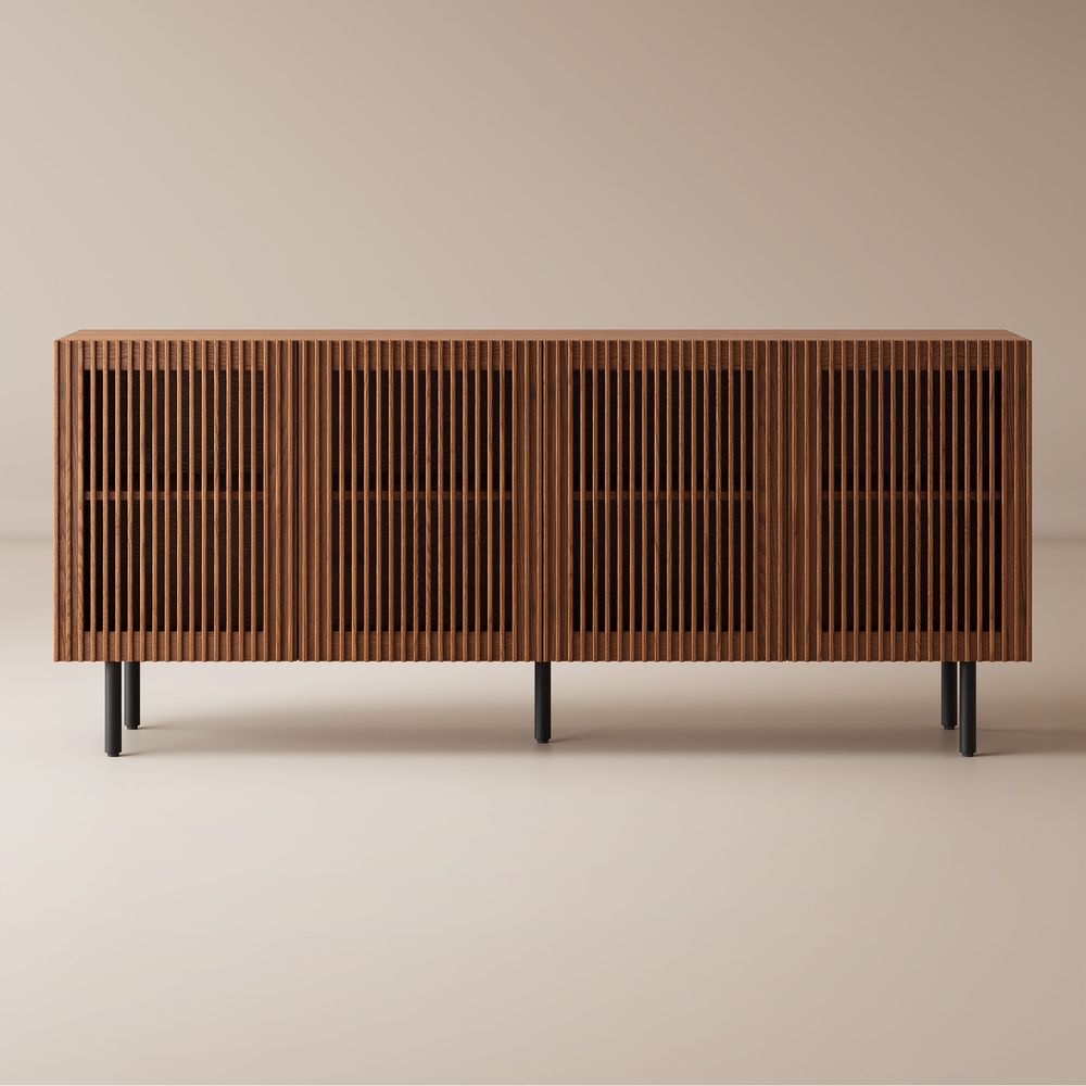 78 Inch Wood sideboard storage cabinet