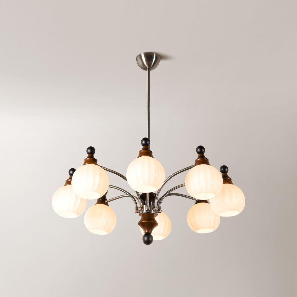 8 light 33 inch chandelier