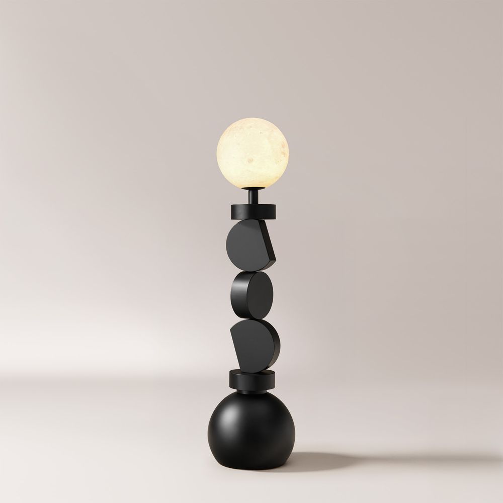 54" Floor Lamp with designed frame