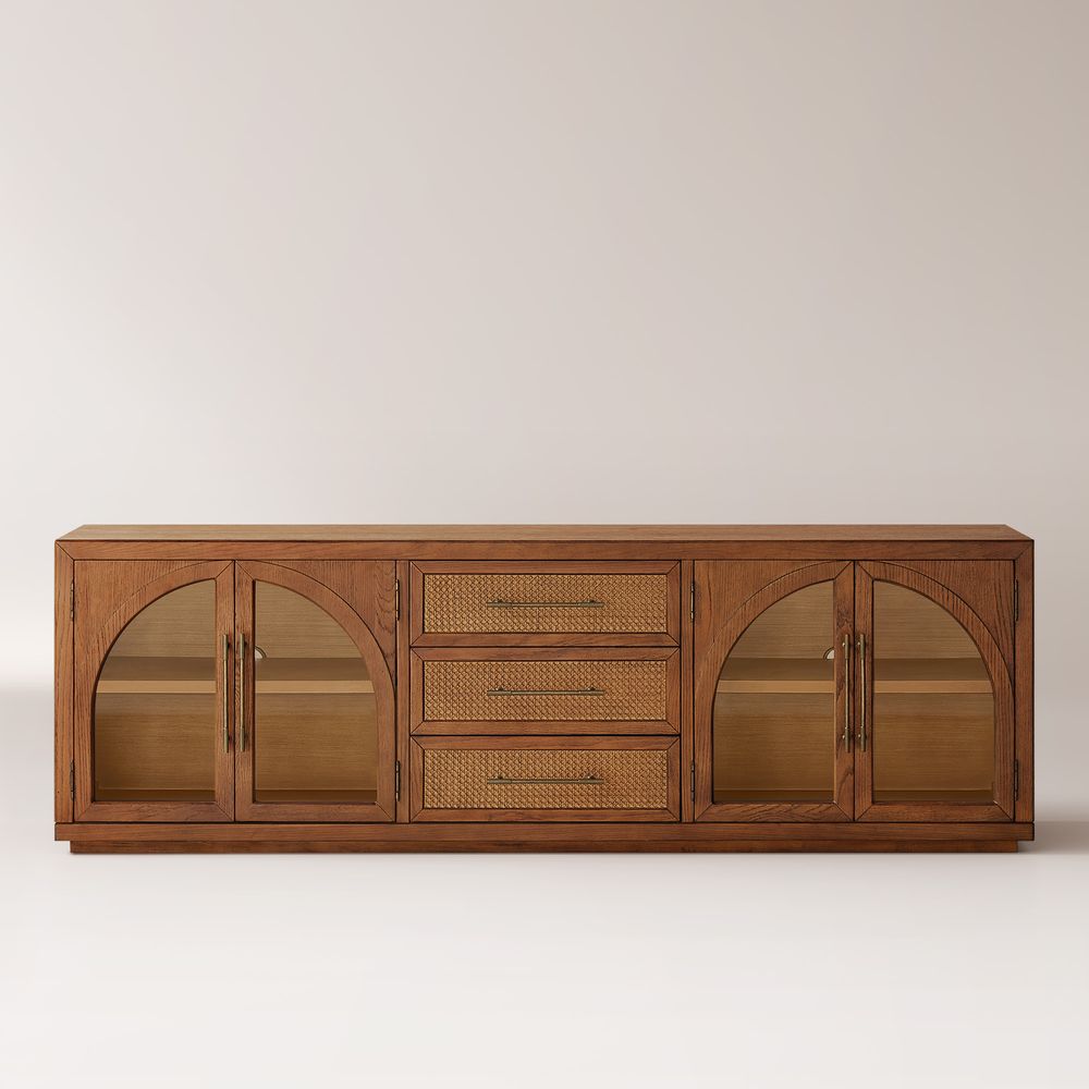 Brown Oak TV Stand