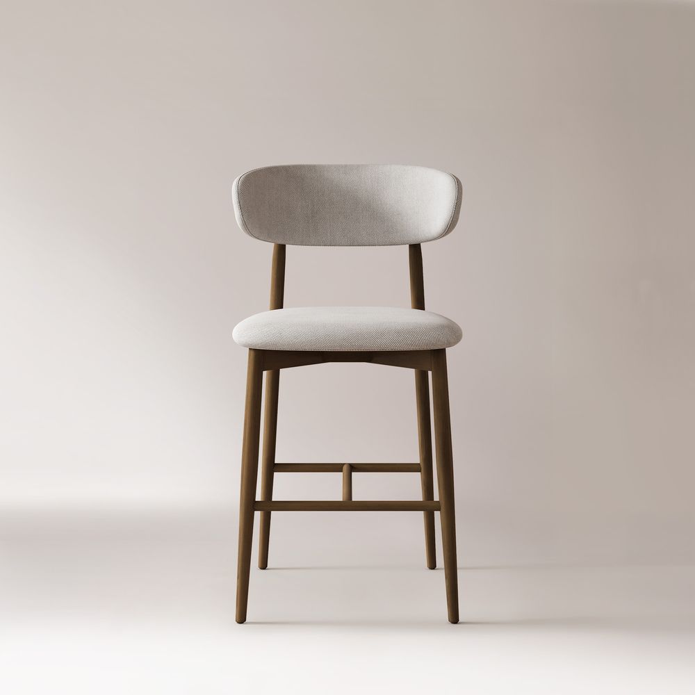 Ash Wood Counter Bar Stool
