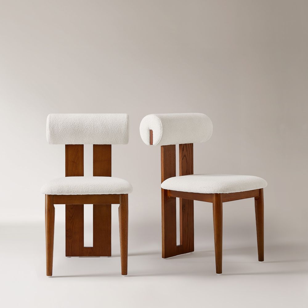 Ash Wood Dining Chair Set