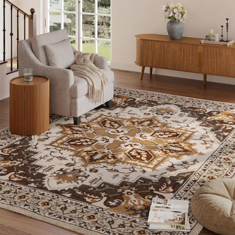 handwoven wool Persian rug