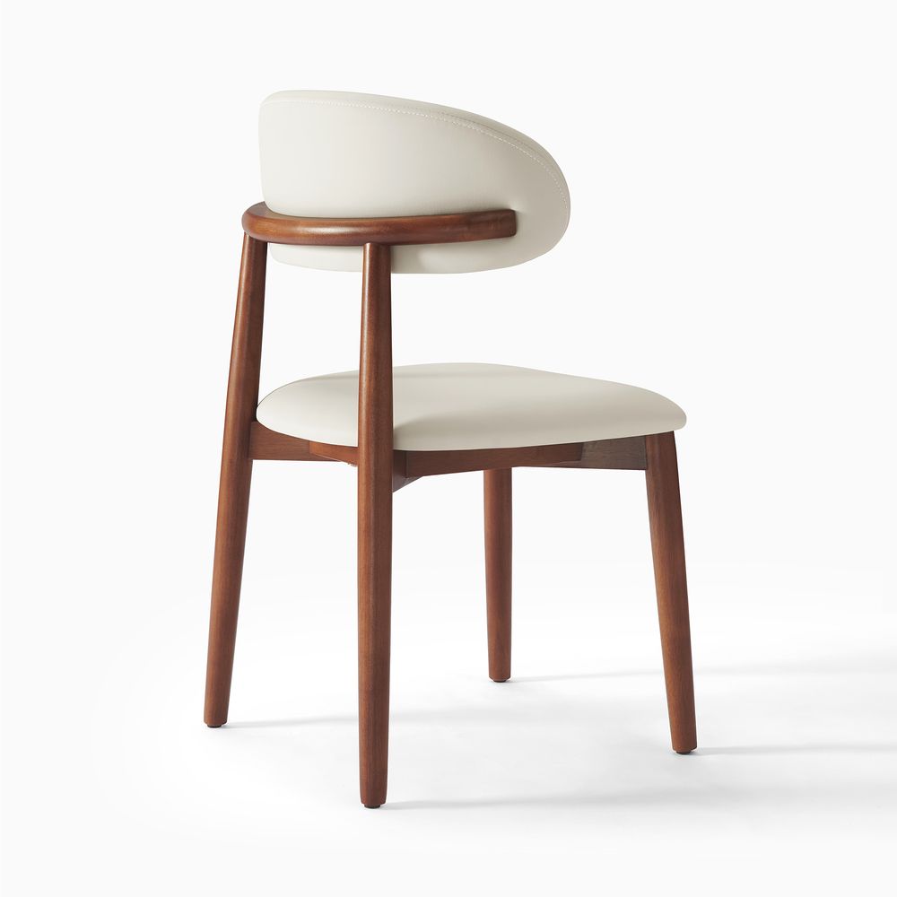 Brown Solid Wood Dining Chair