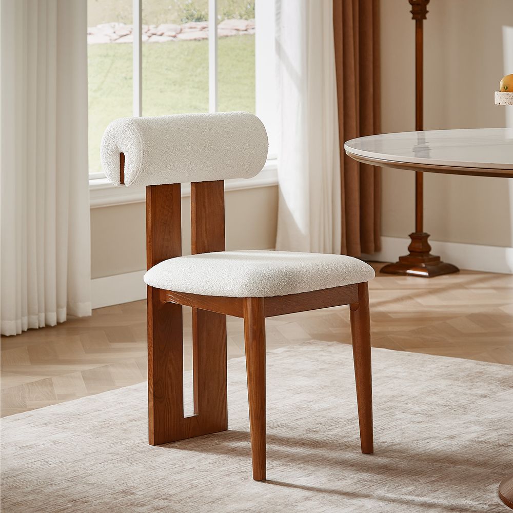 Set of 2 Walnut Dining Chairs