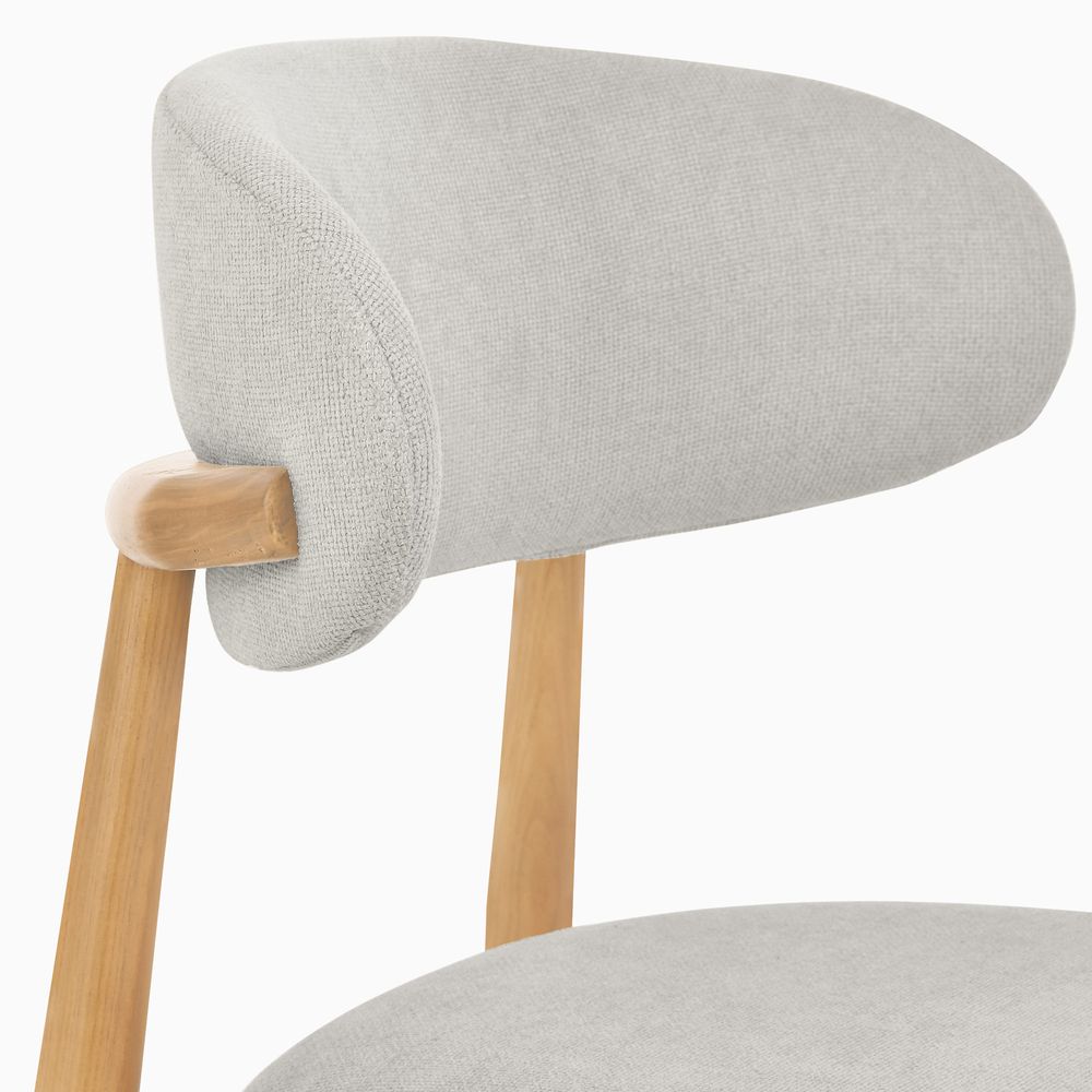 Modern Dining Chair with Ash Wood Frame