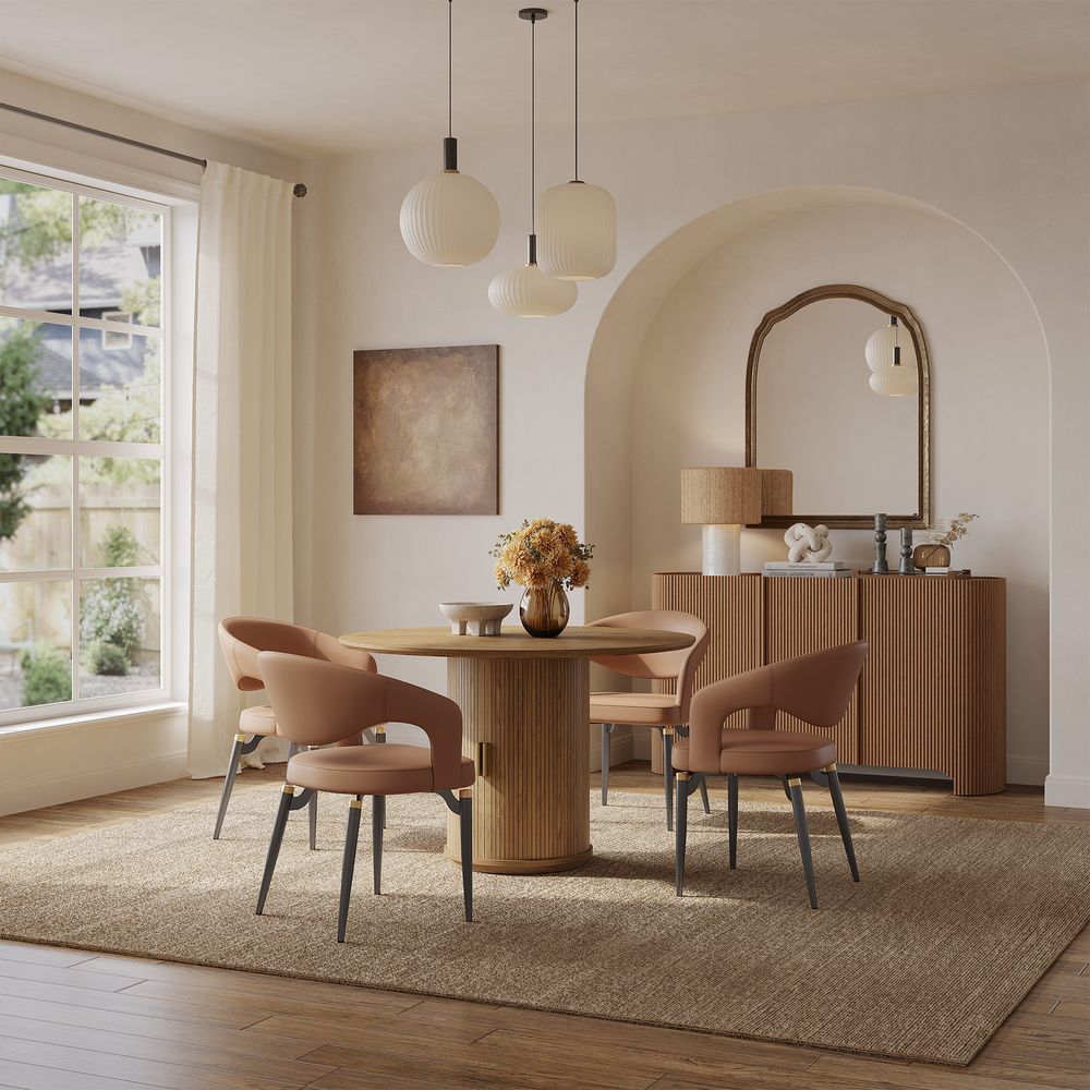 Rouud Wooden Dining Table