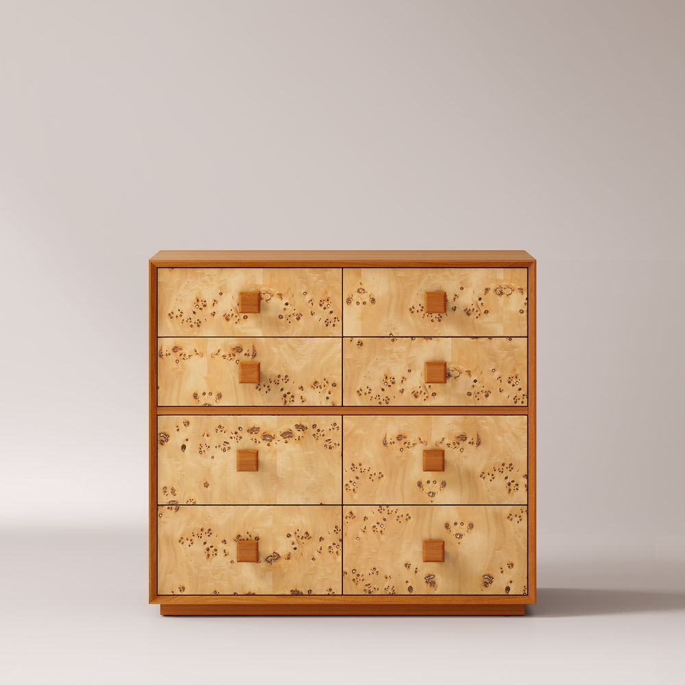 Natural Burl Wood Dresser
