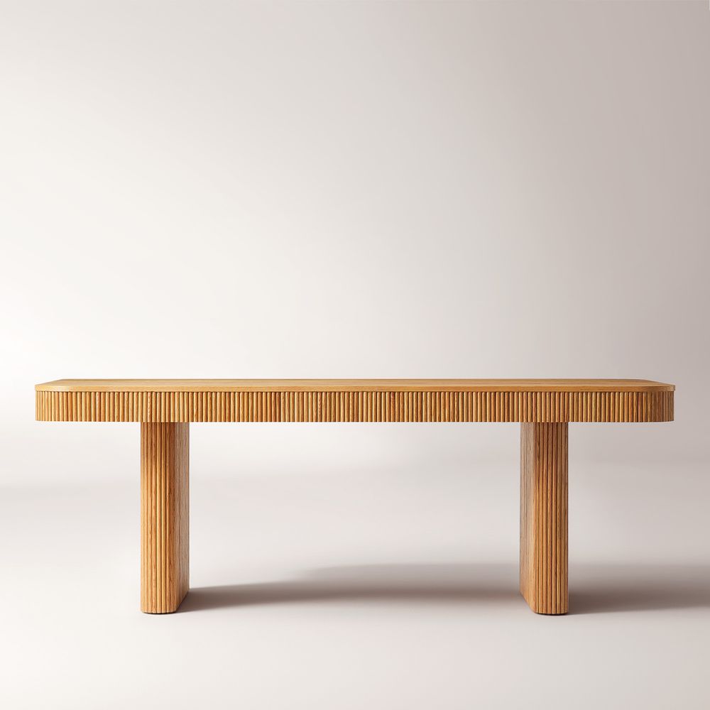 Marisol 84" Natural Solid Oak Dining Table