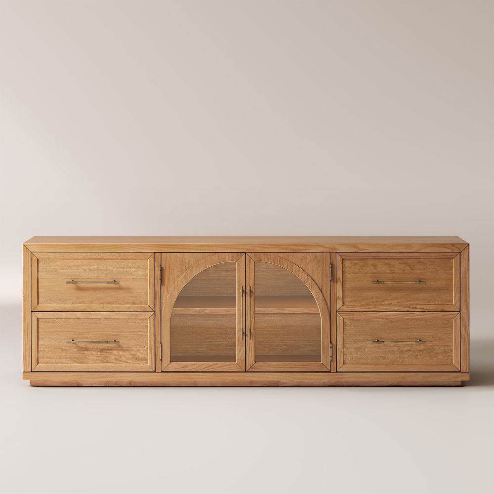 Natural Oak TV Stand