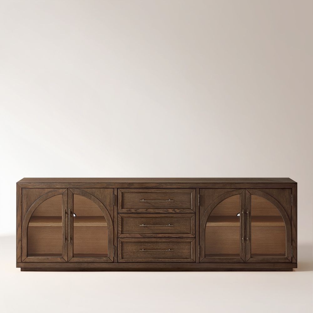 Dark Brown Oak TV Stand