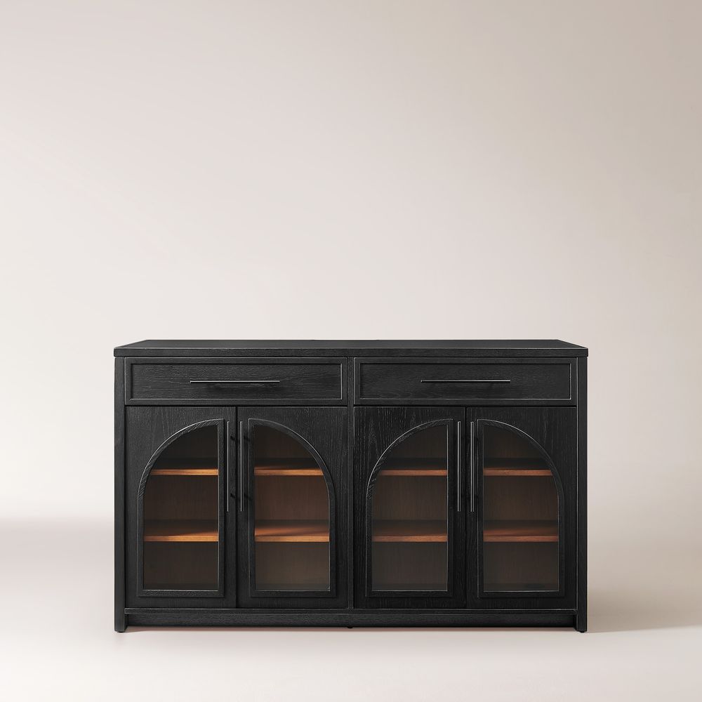 Black Versatile Kitchen Island
