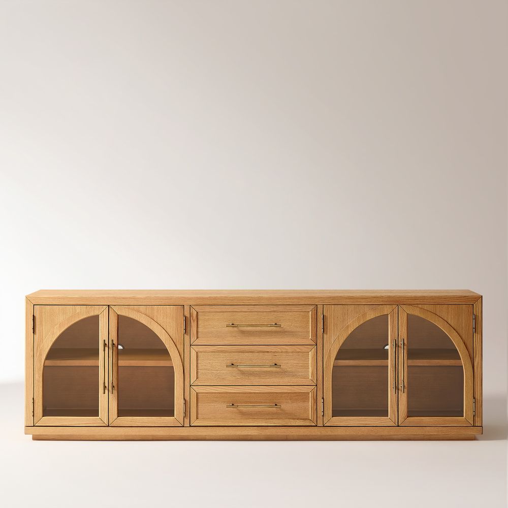 Natural Oak TV Stand