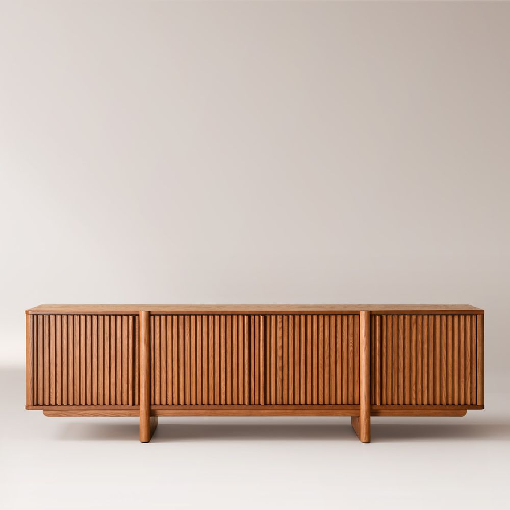 80 inch Ash Wood TV Stand