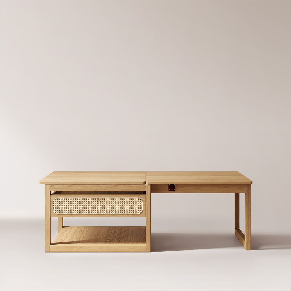 Solid Wood Foldable Nesting Coffee Table