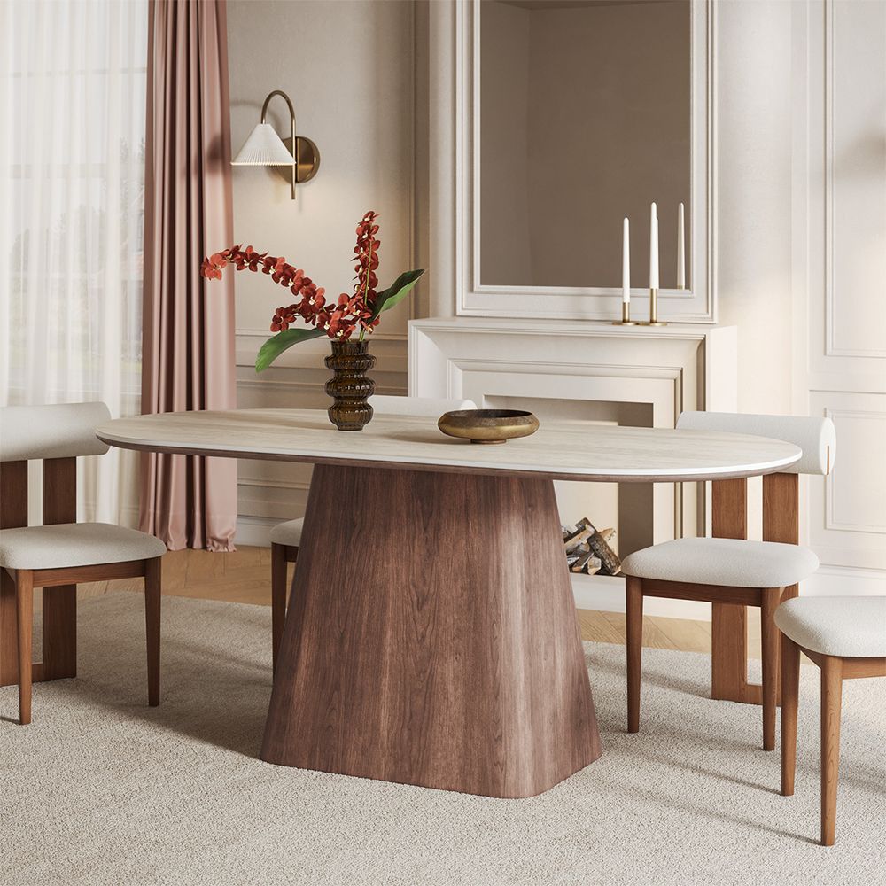 72 Inch Oval Dining Table