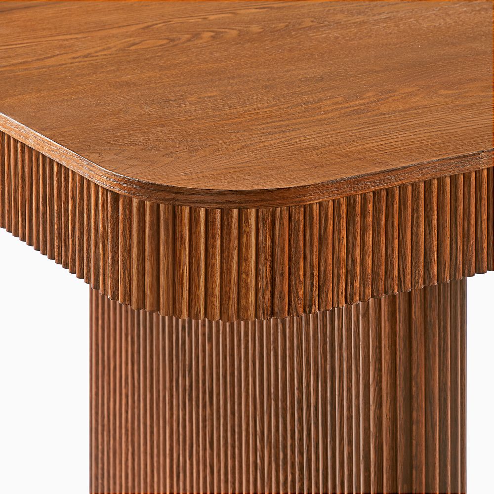 84" Oak Dining Table