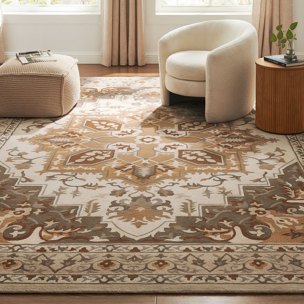 handwoven wool Persian rug