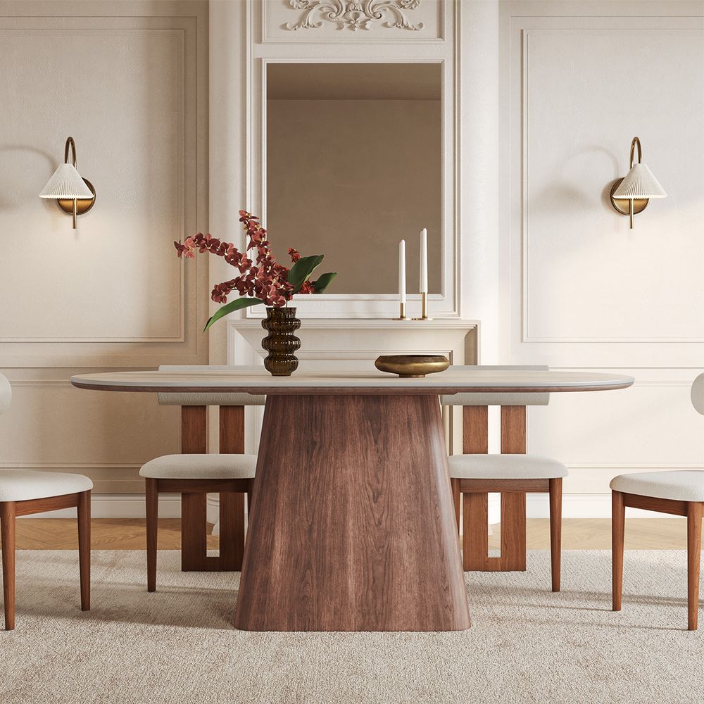 72 Inch Brown Dining Table