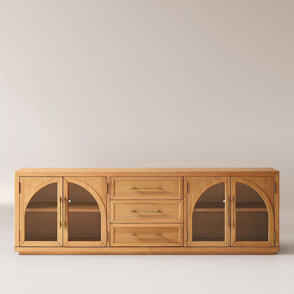 Natural Oak TV Stand