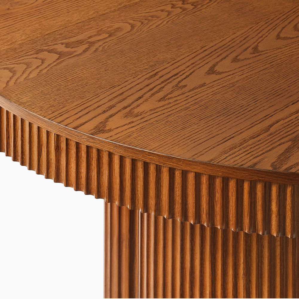 48" Round Dining Table with Oak Veneer