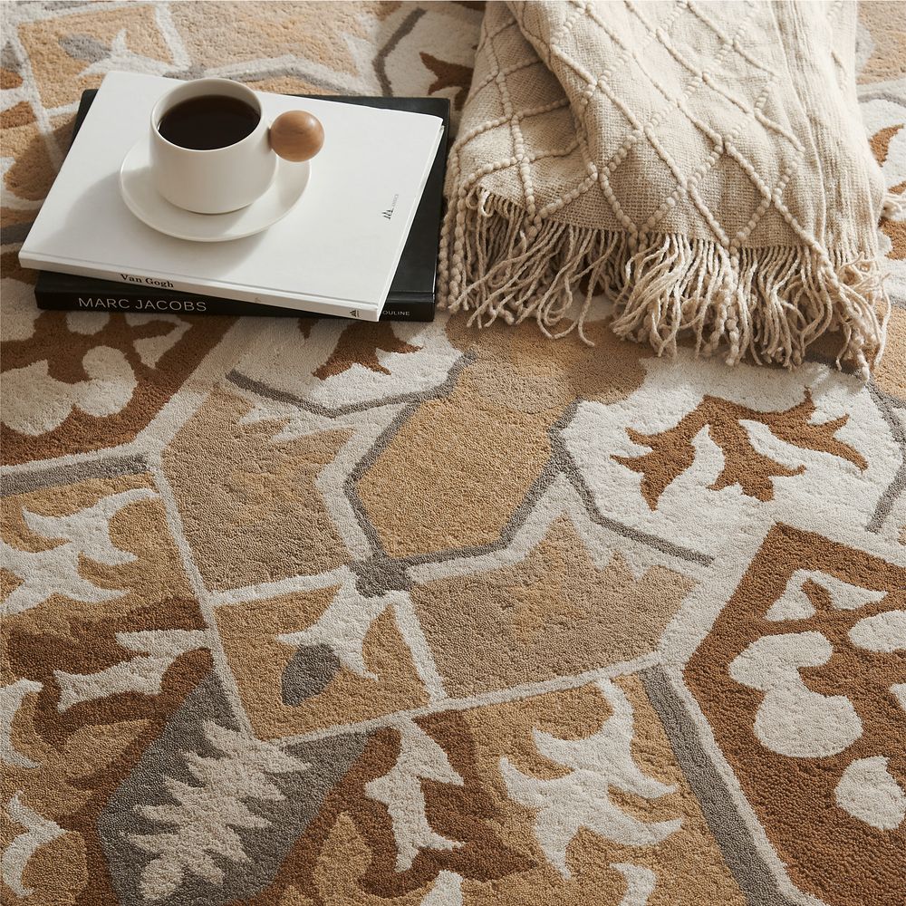 handwoven wool Persian rug