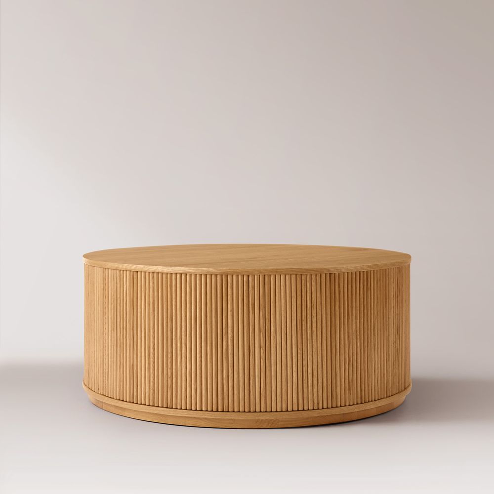Natural Round Coffee Table