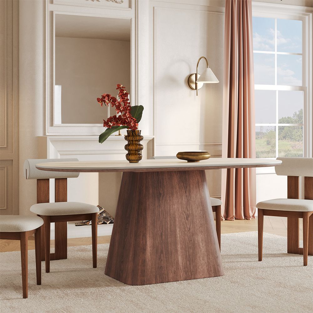 72 Inch Mid Century Modern Dining Table