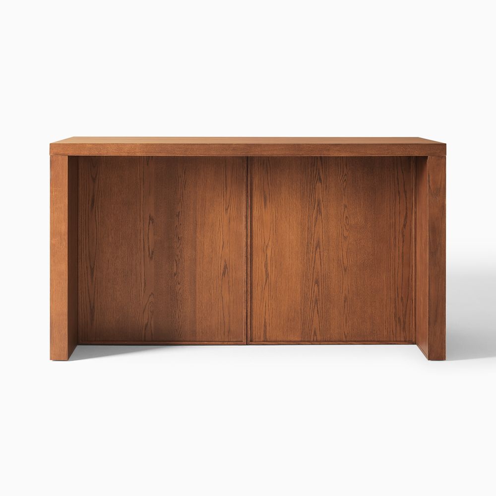 70 Inch Brown Wooden Kitchen Island