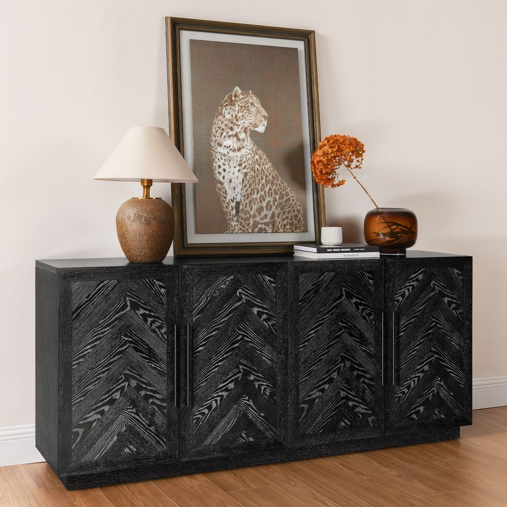 black buffet for storage