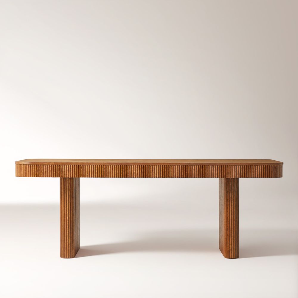 Marisol 84" Oak Dining Table for 6