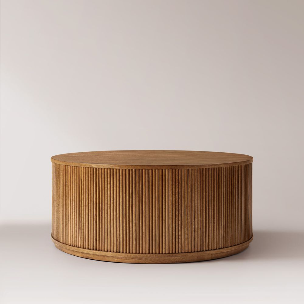 Round Oak Coffee Table