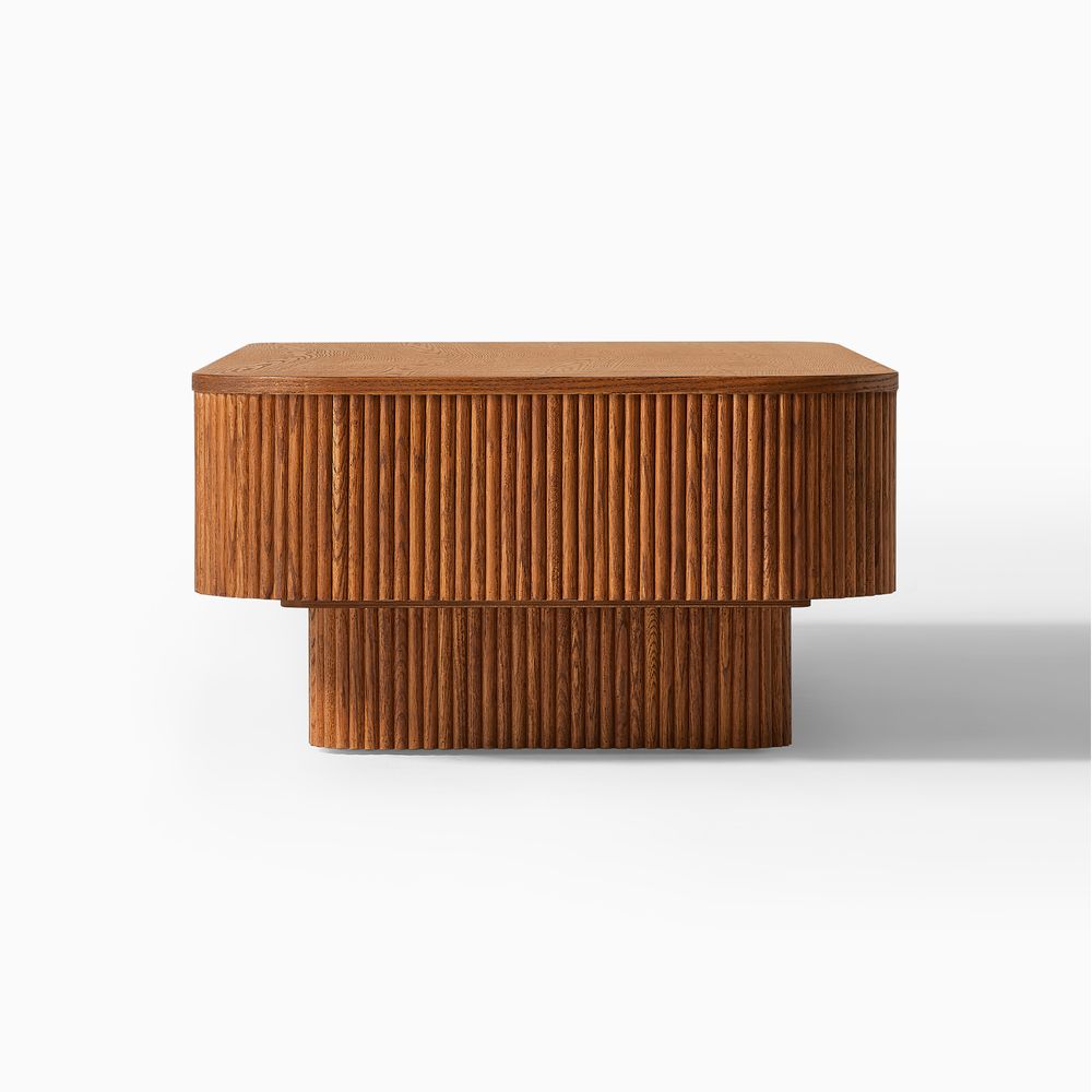 Wood Coffee Tables With Side View