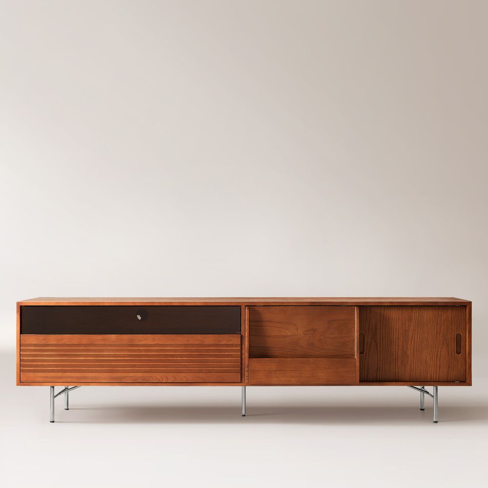 84 inch Sliding Door TV Stand