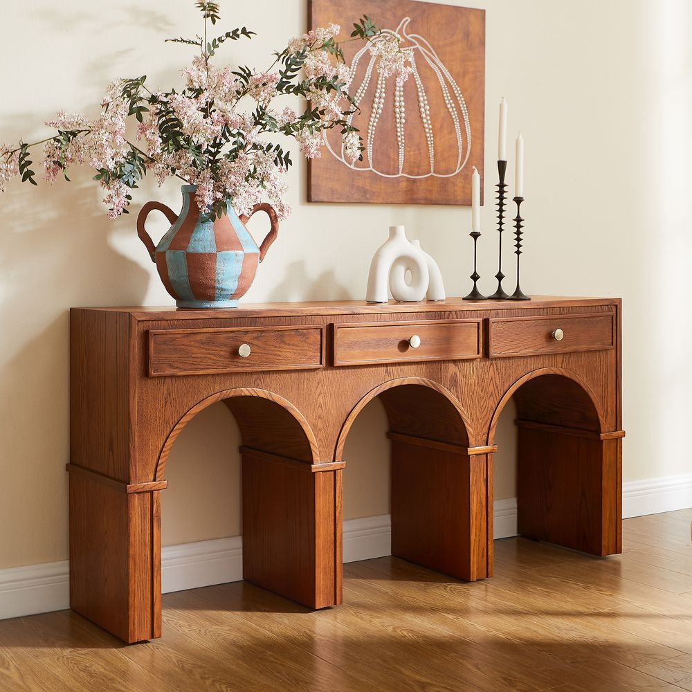 console table with drawers for entryway