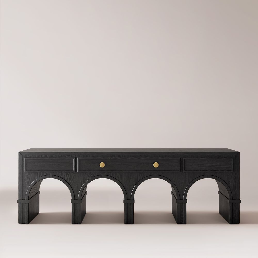 storage black coffee table