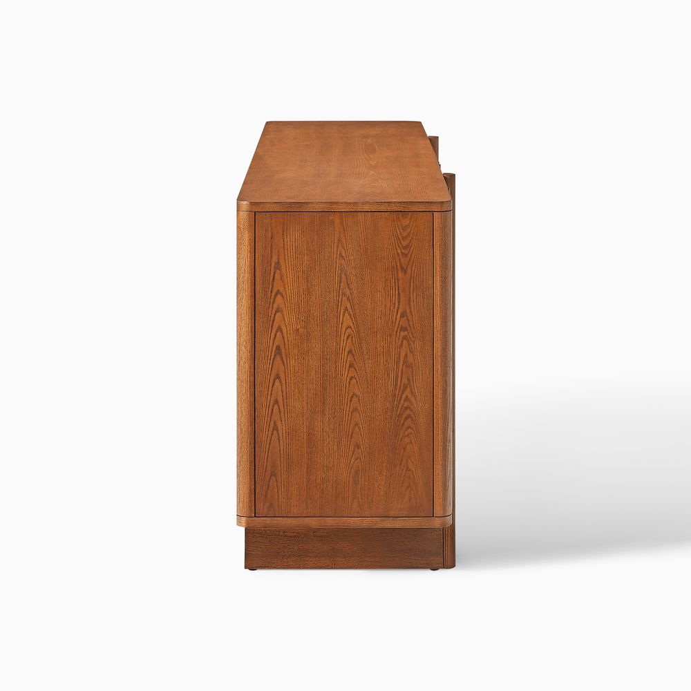 Walnut Wood Sideboard with hidden handle