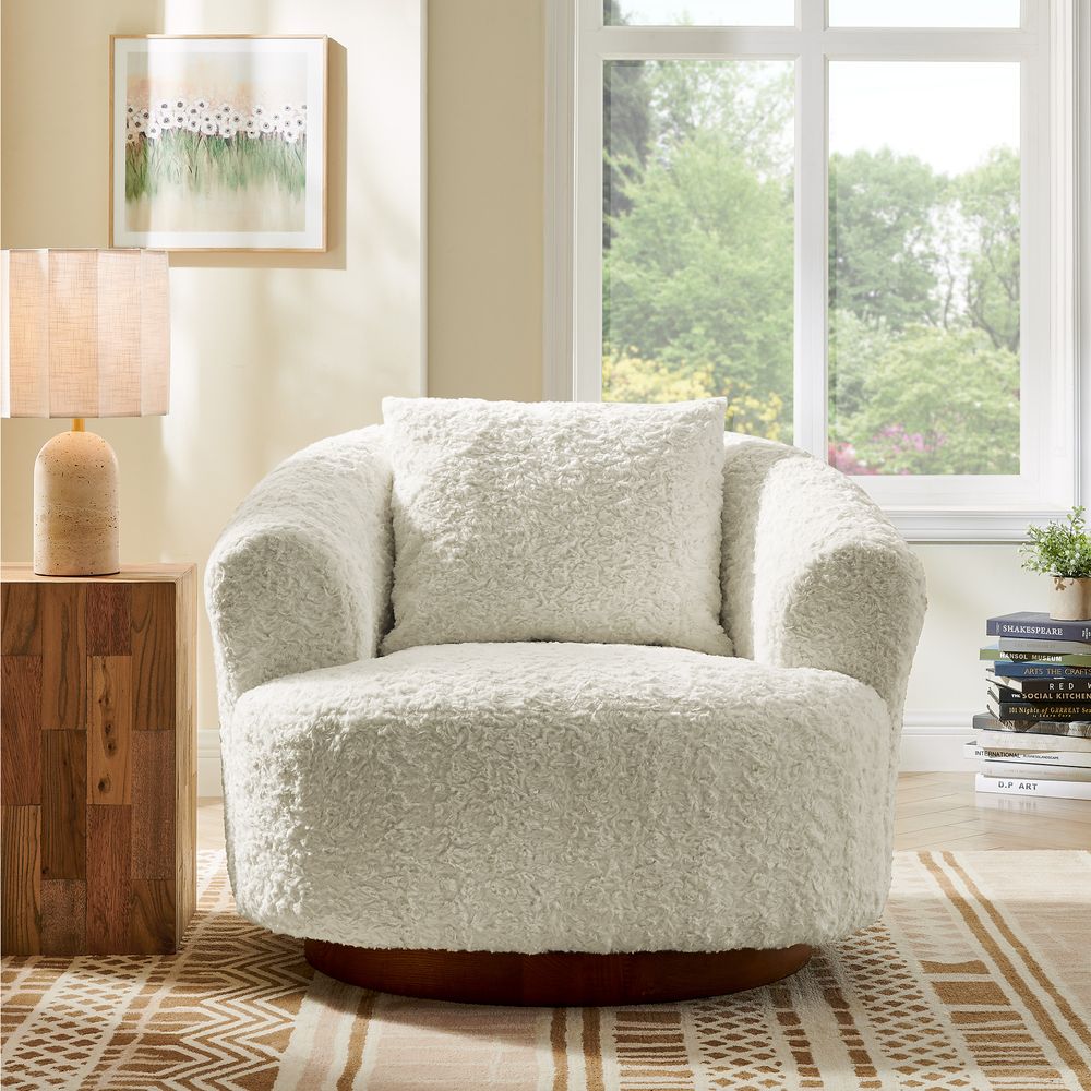 solid wood frame accent chair