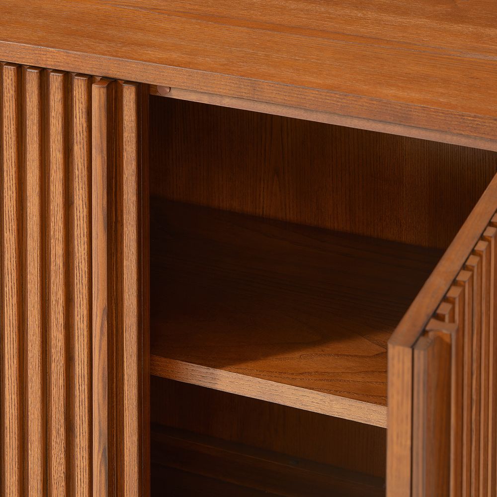 brown Walnut Wood Sideboard